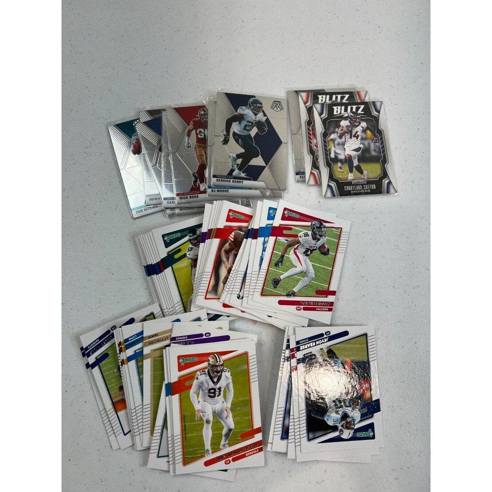 2021 Donruss Panini Mosaic Blitz Sports NFL Football Cards - Lot of 57